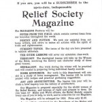 Relief Society Magazine Ad
